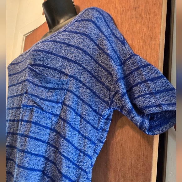 Mossimo Supply Co. Blue Striped Short Sleeve Tee SzM NWT - Picture 3 of 6